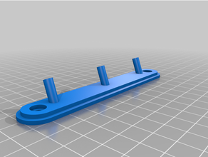 semplice portachiavi chiave keyhook openscad 3d print model - Mito3D