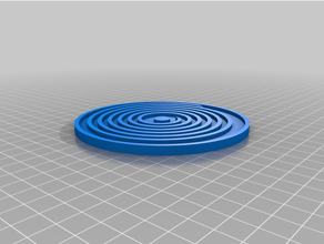 Coaster spirale 3d print model - Mito3D