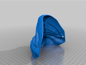 sinueux masque trous 3d print model - Mito3D
