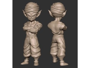 piccolo 1 anime personnage mignonne dragon Balle vert miniature 3d print model - Mito3D
