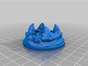 young whirlpool 28mm dnd mini miniature dungeons dragons miniatures pathfinder rpg roleplaying game 3d print model - Mito3D