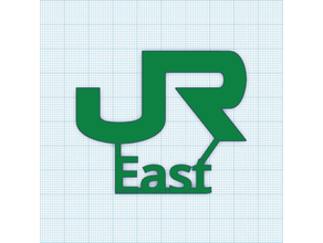 jr east logo 3d print model - Mito3D