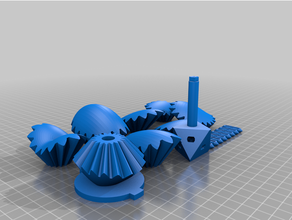 motorized gear heart 3d print model - Mito3D