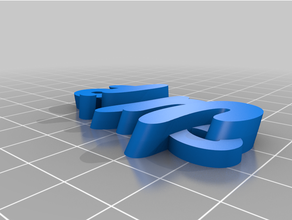 angepasst iamburny's v2 Text najulie5me Schlüsselring Schlüsselanhänger 3d print model - Mito3D