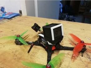 avant desenvolver gopro sessão monte frontquads Câmera zangão quad 3d print model - Mito3D