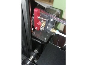 Ender 3 Profi Extruder Halterung Filament leiten 90 Grad 3d print model - Mito3D