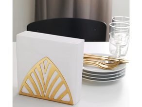 beautiful napkin holder table tissue desk organizer dining flower house household kitchen lotus room 3d print model - Mito3D