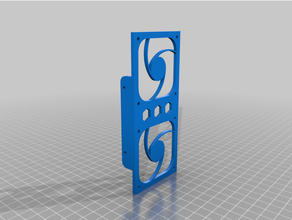 anycubic chirone 2x 6015 fan 12v fissaggio staffa 3d print model - Mito3D