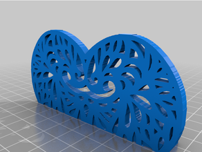 beautiful heart shaped napkin holder table tissue art decor dinner eat house samlyn support 3d print model - Mito3D