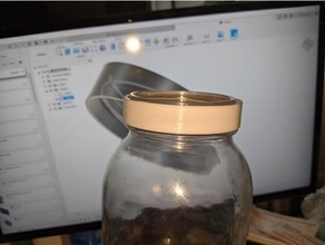 mason jar lid thread fusion 360 3d print model - Mito3D