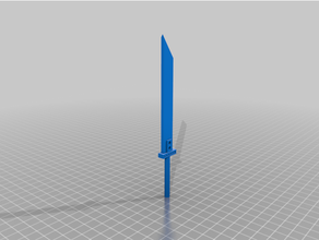 buster sword 5mm handle final fantasy transformers 3d print model - Mito3D