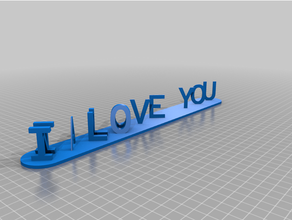 özelleştirilmiş çift mektup bloklar yanılsama ci Aşk nanaustomizer 3d print model - Mito3D