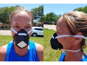 flexfit visage masque soutien covid 19 facecoveringchallenge 3d print model - Mito3D
