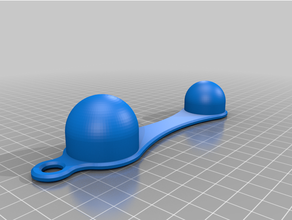 cusp lmaschienen ffelstomized measuring spoon scoop ended customized 3d print model - Mito3D