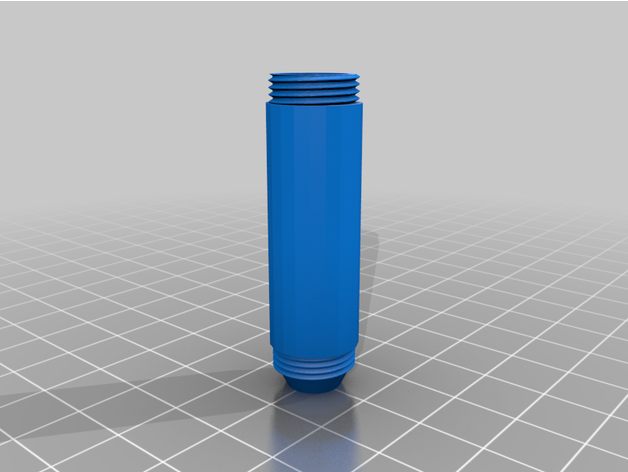 open 3d fountain pen body mini & standard screw post 3D print model - Mito3D