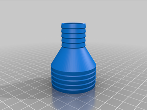 pipe reducer 40mm 20mm od customized 3d print model - Mito3D