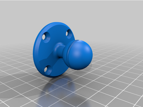 ball joint simple fast telephone carger 3d print model - Mito3D