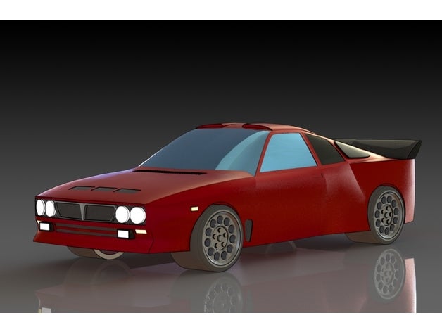 lancia 037 automotive automovil car coche 3D print model - Mito3D