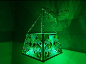 chandelier night light butterfly 3d print model - Mito3D