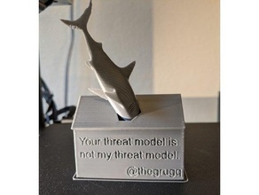 amenaza modelo tiburón 3d print model - Mito3D