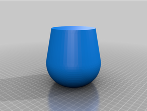 simple planters cactus cup planter pot golden ratio vase vasemode mode 3d print model - Mito3D