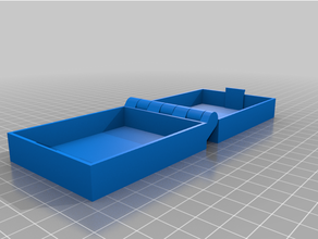 customizeusbbox2d incernierato scatola fermo parametrico stampabile pezzo 3d print model - Mito3D