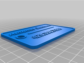 customizeauutmautmntagndautumns tag luggaautumntagge tags customized 3d print model - Mito3D