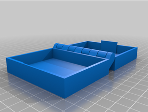 cusbbox6ustomized incernierato scatola fermo parametrico stampabile pezzo personalizzato 3d print model - Mito3D