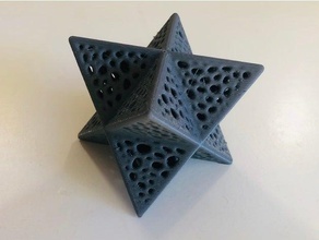 Voronoi dörtyüzlü matris star 3d print model - Mito3D