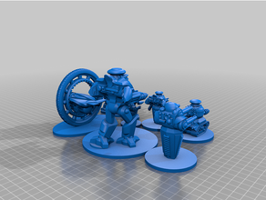 Männer Eisen Armee 40k Kampf Roboter Kriegsspiel 3d print model - Mito3D