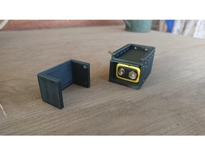 9v battery holder kriss vector v2 magazine gel blaster case ball gun accessories led 3d print model - Mito3D