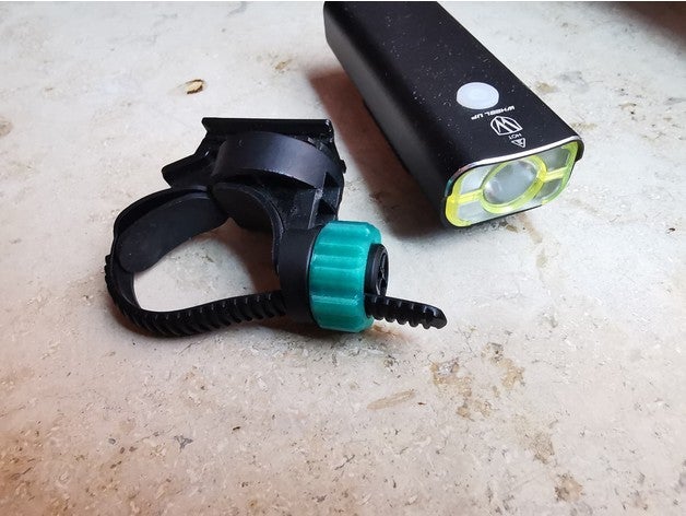 bike led light replacement nut v9c-200 v9c-400 bicycle chinese gaciron holder ipx3 mount torch v9c-400lm wheel 3D print model - Mito3D