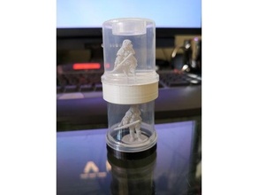 stackable figurine cap colgate toothpaste pump caps 3d print model - Mito3D