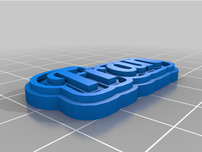 customized multilinfran tag keychain 3d print model - Mito3D