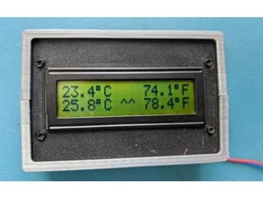 lcd thermomètre 3d print model - Mito3D