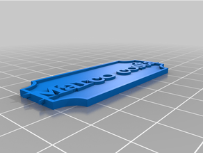 personalizado placa identificação 3d print model - Mito3D