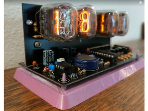 nixie clock floating stand base holder hover levitation pcb quick simple 3d print model - Mito3D