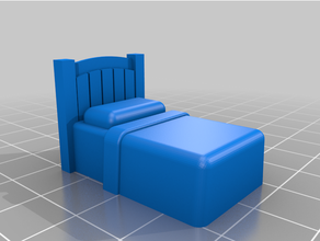polly pocket bed 3d print model - Mito3D