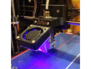e3dv6 montieren ctc Prusa Ventilator 3d print model - Mito3D