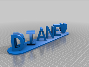 diane mother placa 3d print model - Mito3D
