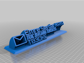 esk plate customized 3d print model - Mito3D