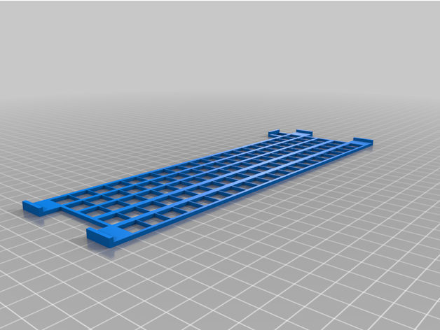 azul pista puntuación cubrir clips 3 lados 3D print model - Mito3D