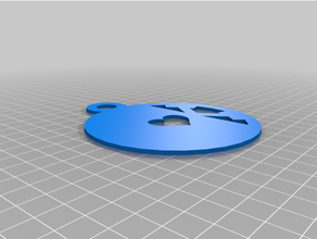 özelleştirilmiş boş kolye monogram 3d print model - Mito3D