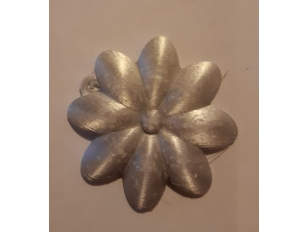 flower pendant 3D print model - Mito3D