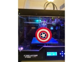 capitaine Amérique bouclier fenêtre cintre 3d print model - Mito3D