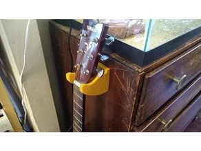 functional guitar hanger mount 3d print model - Mito3D