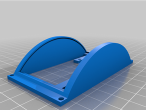 curved flight simulator gauge double 3d print model - Mito3D