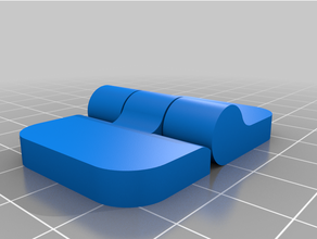 small flat hinge customized 3d print model - Mito3D