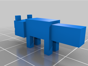 Raposa Minecraft 3d print model - Mito3D