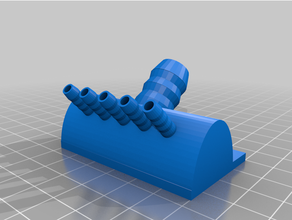 Rohr Splitter Adapter 13mm 4mm Rohre Aquarium hydroponisch Hydrokultur 3d print model - Mito3D
